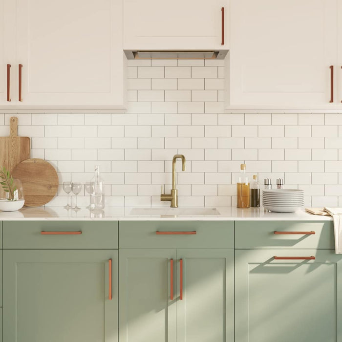 Maniglie per Mobili 5pz Bronzo 192mm in Acciaio Inox