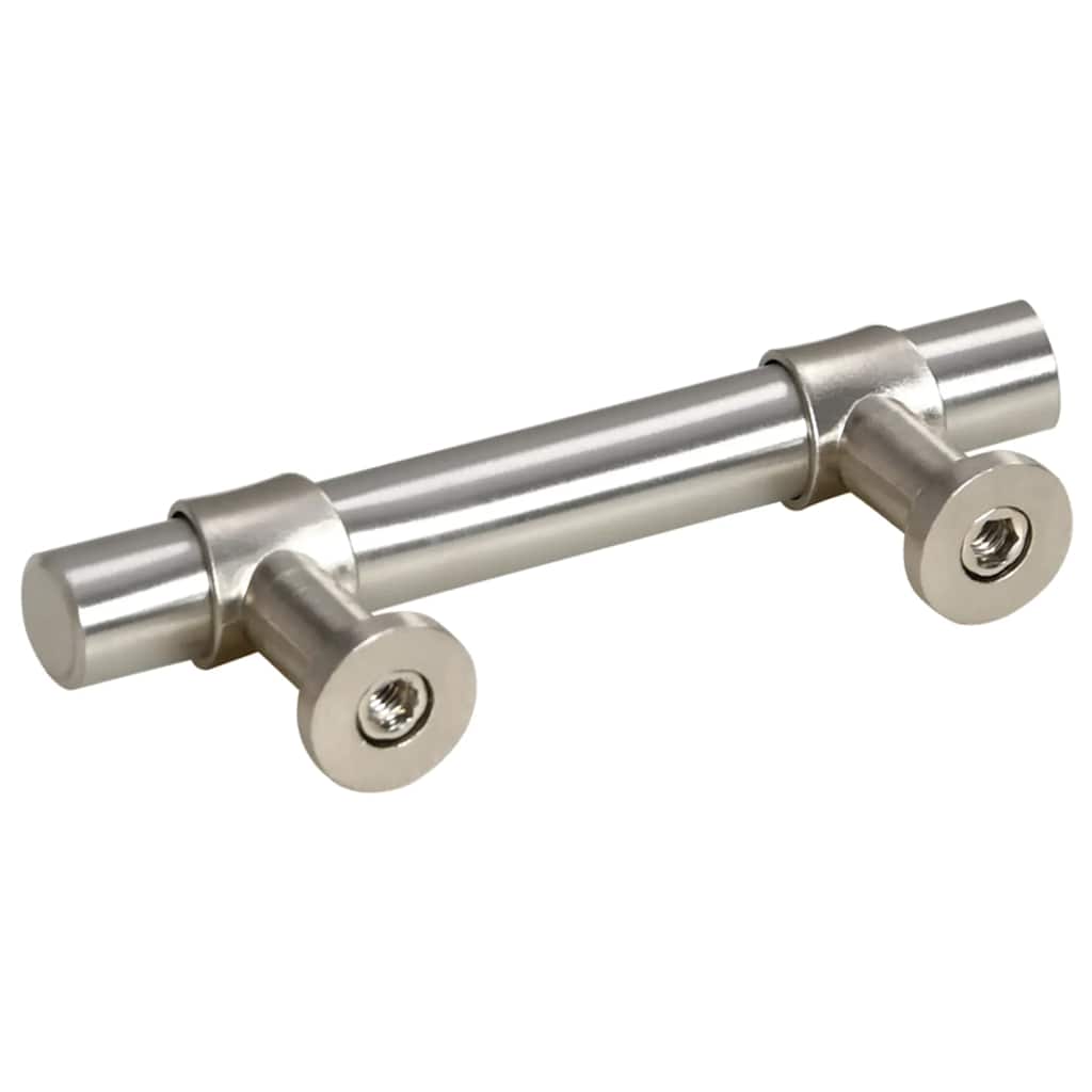 Maniglie per Mobili 10pz Argento 64mm in Acciaio Inox 155412