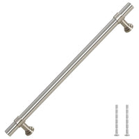 Maniglie per Mobili 5pz Argento 192mm in Acciaio Inox 155416