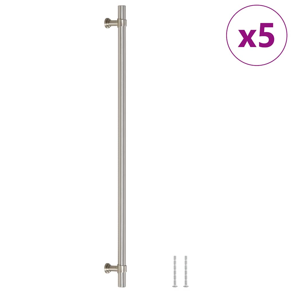 Maniglie per Mobili 5pz Argento 320mm in Acciaio Inoxcod mxl 108959