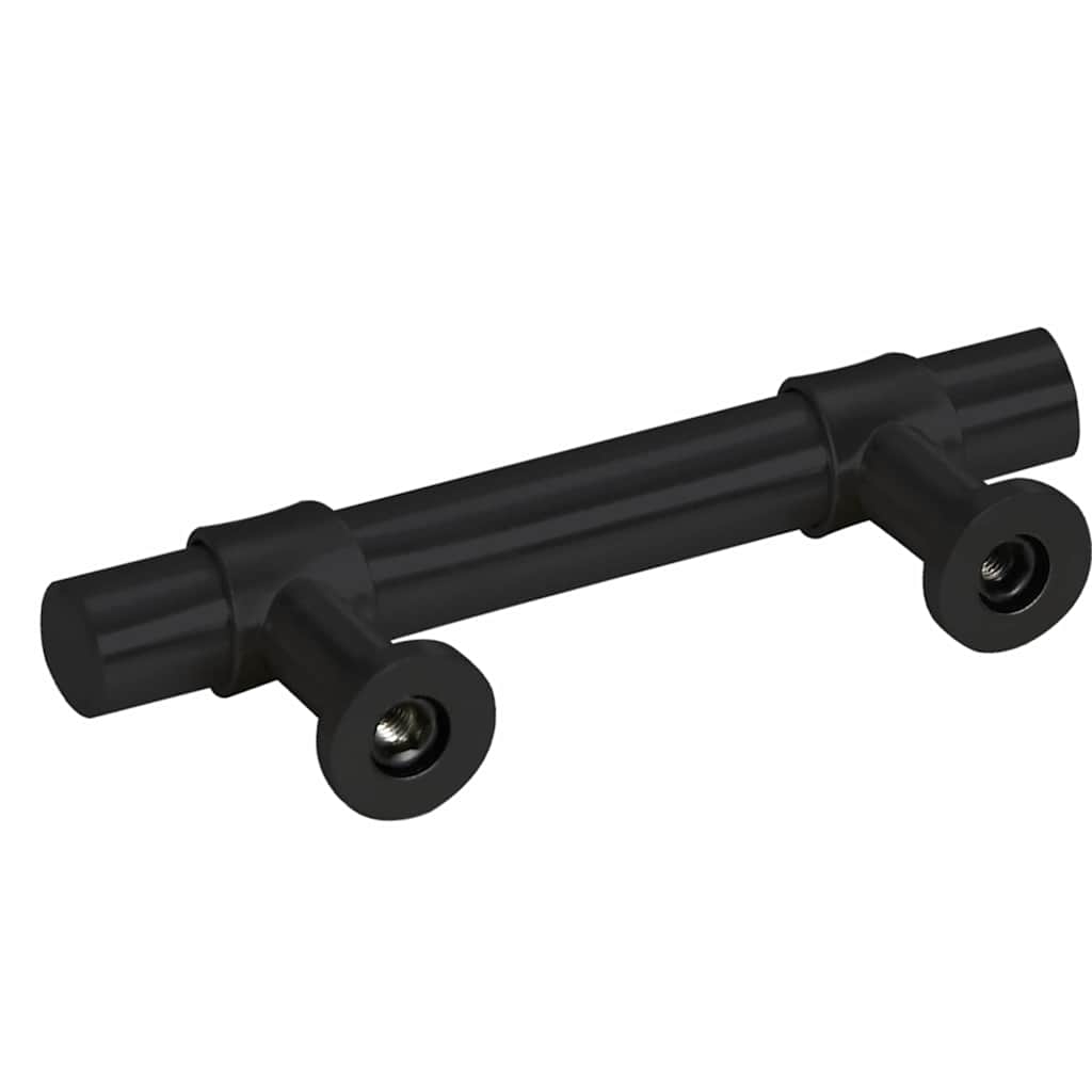 Maniglie per Mobili 10pz Nere 64mm in Acciaio Inox 155420