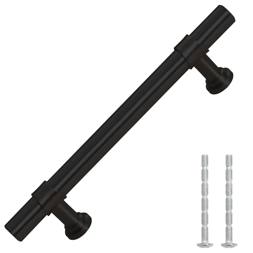 Maniglie per Mobili 10pz Nere 96mm in Acciaio Inox 155421