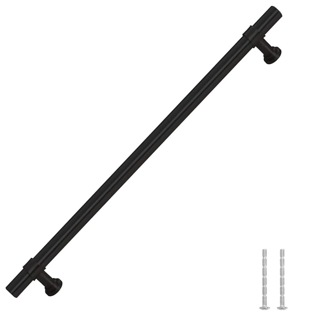 Maniglie per Mobili 5pz Nere 224mm in Acciaio Inox 155425