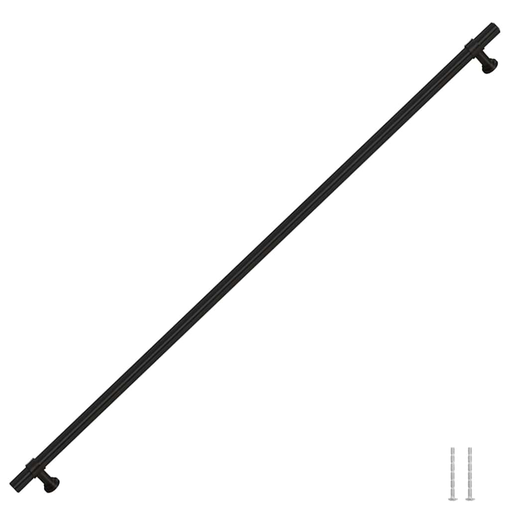 Maniglie per Mobili 5pz Nere 480mm in Acciaio Inox 155427