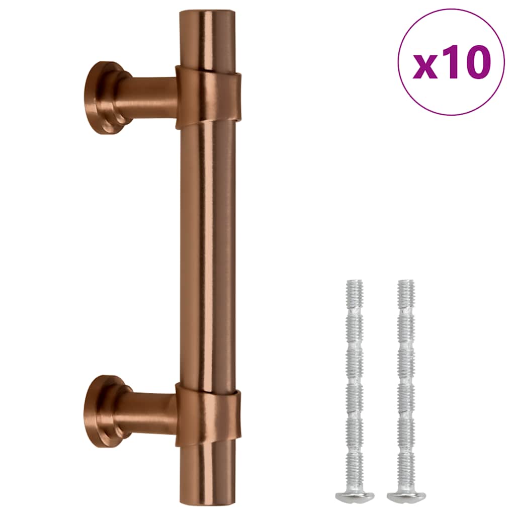 Maniglie per Mobili 10pz Bronzo 64mm in Acciaio Inoxcod mxl 132927