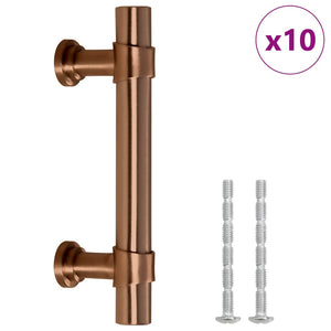 Maniglie per Mobili 10pz Bronzo 64mm in Acciaio Inox 155428