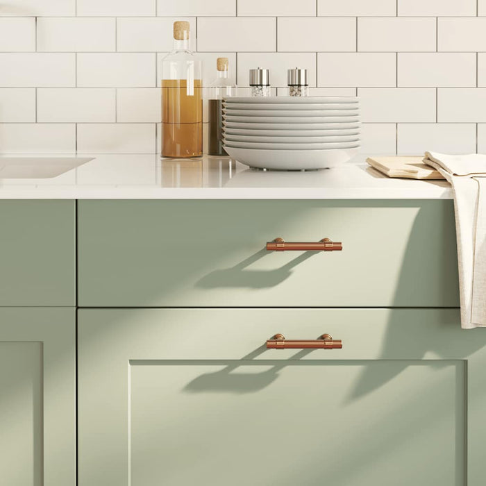 Maniglie per Mobili 10pz Bronzo 64mm in Acciaio Inox 155428