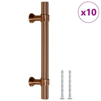 Maniglie per Mobili 10pz Bronzo 96mm in Acciaio Inox 155429