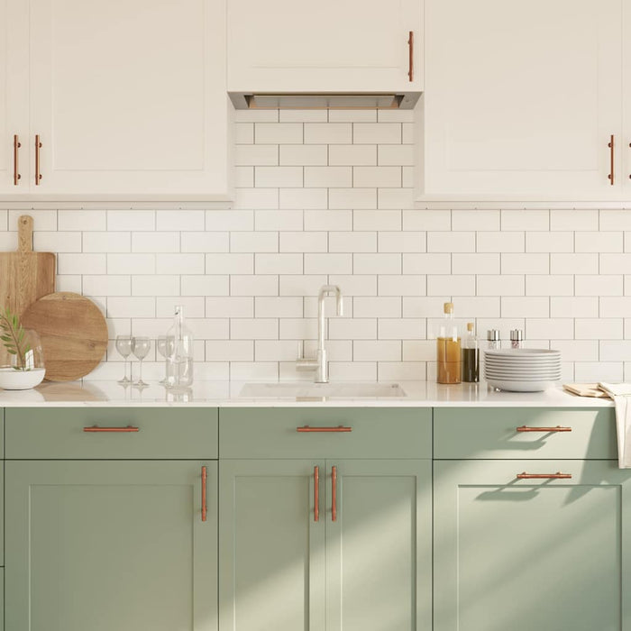 Maniglie per Mobili 10pz Bronzo 96mm in Acciaio Inox