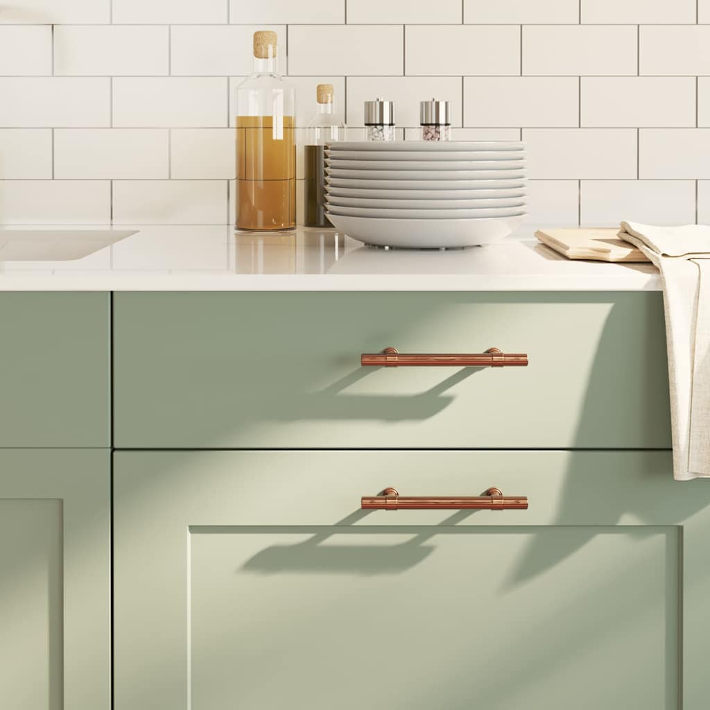 Maniglie per Mobili 10pz Bronzo 96mm in Acciaio Inox 155429