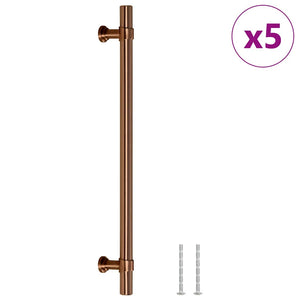 Maniglie per Mobili 5pz Bronzo 192mm in Acciaio Inoxcod mxl 108956