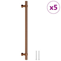 Maniglie per Mobili 5pz Bronzo 224mm in Acciaio Inox 155433
