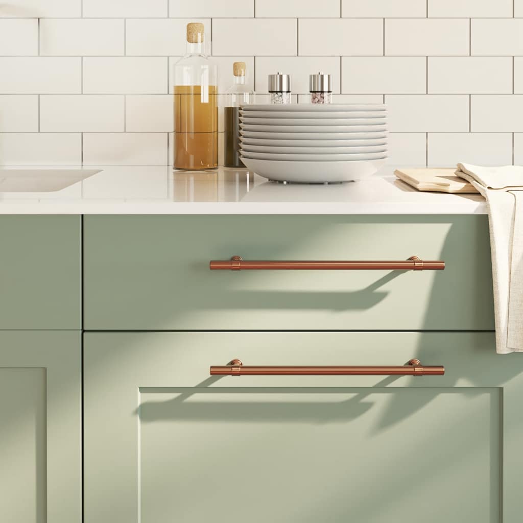 Maniglie per Mobili 5pz Bronzo 224mm in Acciaio Inoxcod mxl 84991