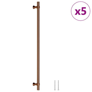 Maniglie per Mobili 5pz Bronzo 320mm in Acciaio Inox