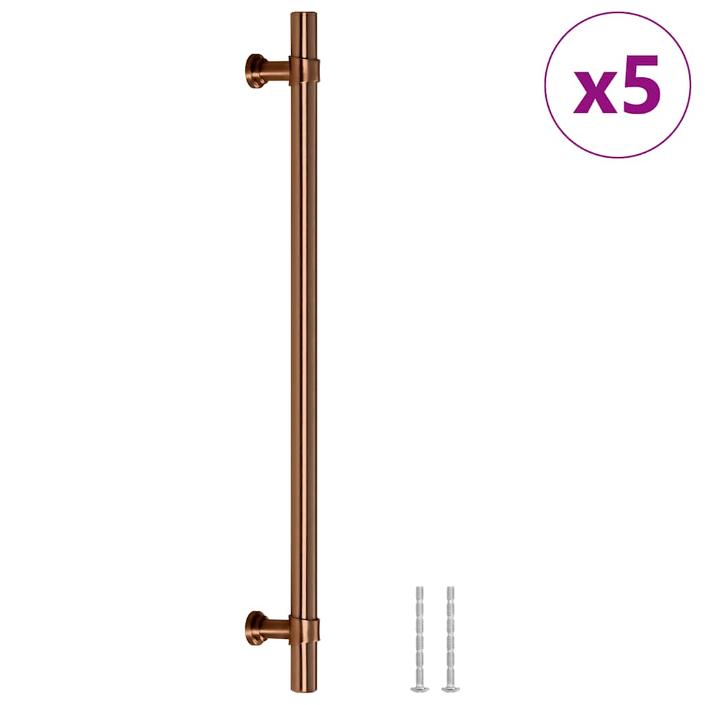 Maniglie per Mobili 5pz Bronzo 480mm in Acciaio Inoxcod mxl 132926