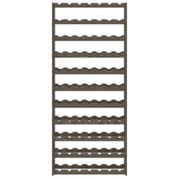 Portabottiglie per 77 Bottiglie Grigio Legno Massello di Pinocod mxl 131850