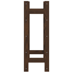 Portabottiglie per 20 Bottiglie Marrone Legno Massello di Pino 373390