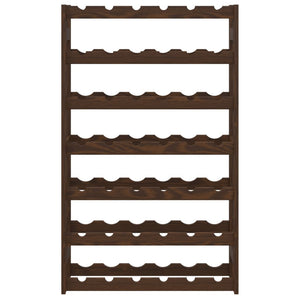 Portabottiglie per 42 Bottiglie Marrone Legno Massello di Pinocod mxl 107865