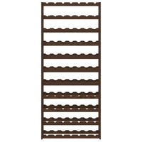 Portabottiglie per 77 Bottiglie Marrone Legno Massello di Pino 373394