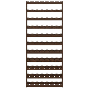 Portabottiglie per 77 Bottiglie Marrone Legno Massello di Pino