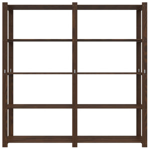 Scaffale a 5 Livelli Marrone 170x38x170 cm in Legno di Pinocod mxl 131852