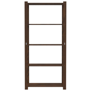 Scaffale a 5 Livelli Marrone 80x38x170 cm in Legno di Pino