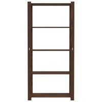 Scaffale a 5 Livelli Marrone 80x38x170 cm in Legno di Pino 373396