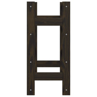 Portabottiglie per 16 Bottiglie Nero Legno Massello di Pino 373400