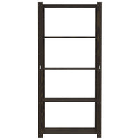 Scaffale a 5 Livelli Nero 80x38x170 cm in Legno di Pinocod mxl 131855