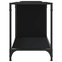 Mobile Porta TV Nero 203x37x50 cm in Legno Multistrato 837607