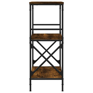 Libreria 3 Ripiani Rovere Fumo 59x35x90,5 cm Legno Multistrato 837614