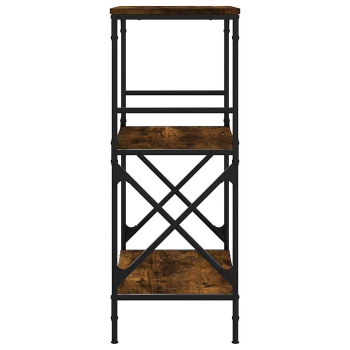 Libreria 3 Ripiani Rovere Fumo 59x35x90,5 cm Legno Multistrato 837614