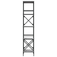 Libreria 5 Ripiani Grigio Sonoma 59x35x171 cm Legno Multistrato 837625
