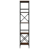 Libreria Rovere Marrone 5 Ripiani 59x35x171cm Legno Multistrato 837626