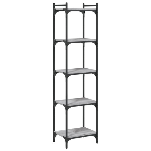 Libreria 5 Ripiani Grigio Sonoma 40x30x154cm Legno Multistratocod mxl 84659