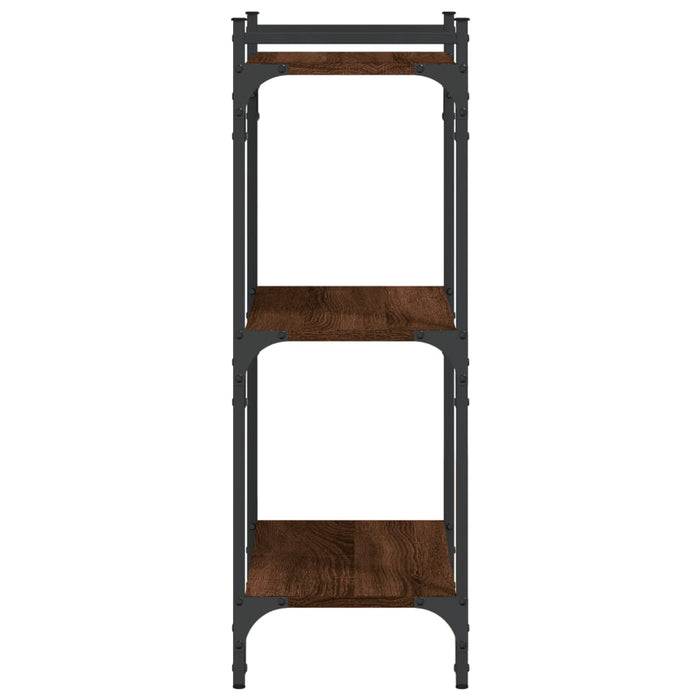 Libreria 3 Ripiani Rovere Marrone 60x30x86 cm Legno Multistrato 837651