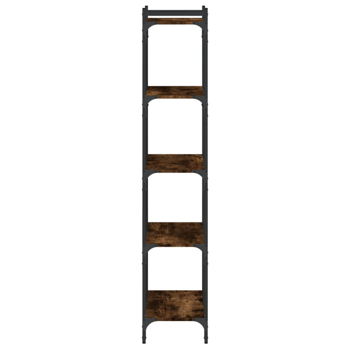 Libreria a 5 Ripiani Rovere Fumo 60x30x154 cm Legno Multistrato 837659