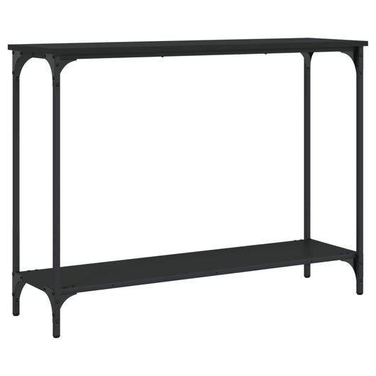 Tavolino Consolle-Tavolino da soggiorno-Tavolo Nero 101x30,5x75 cm in Legno Multistrato