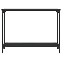 Tavolino Consolle Nero 101x30,5x75 cm in Legno Multistrato 837702