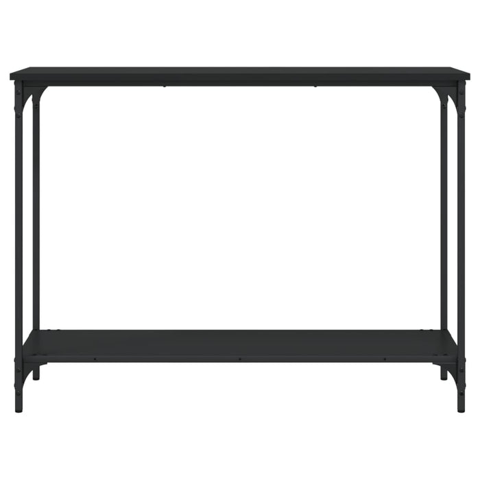 Tavolino Consolle Nero 101x30,5x75 cm in Legno Multistrato 837702