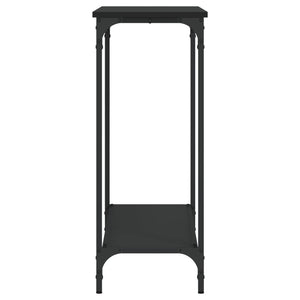 Tavolino Consolle Nero 101x30,5x75 cm in Legno Multistrato