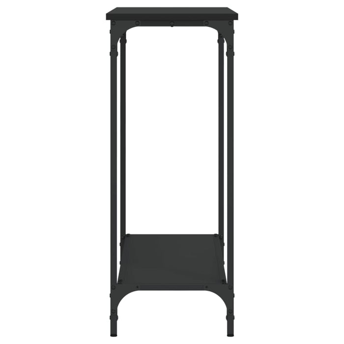 Tavolino Consolle Nero 101x30,5x75 cm in Legno Multistrato