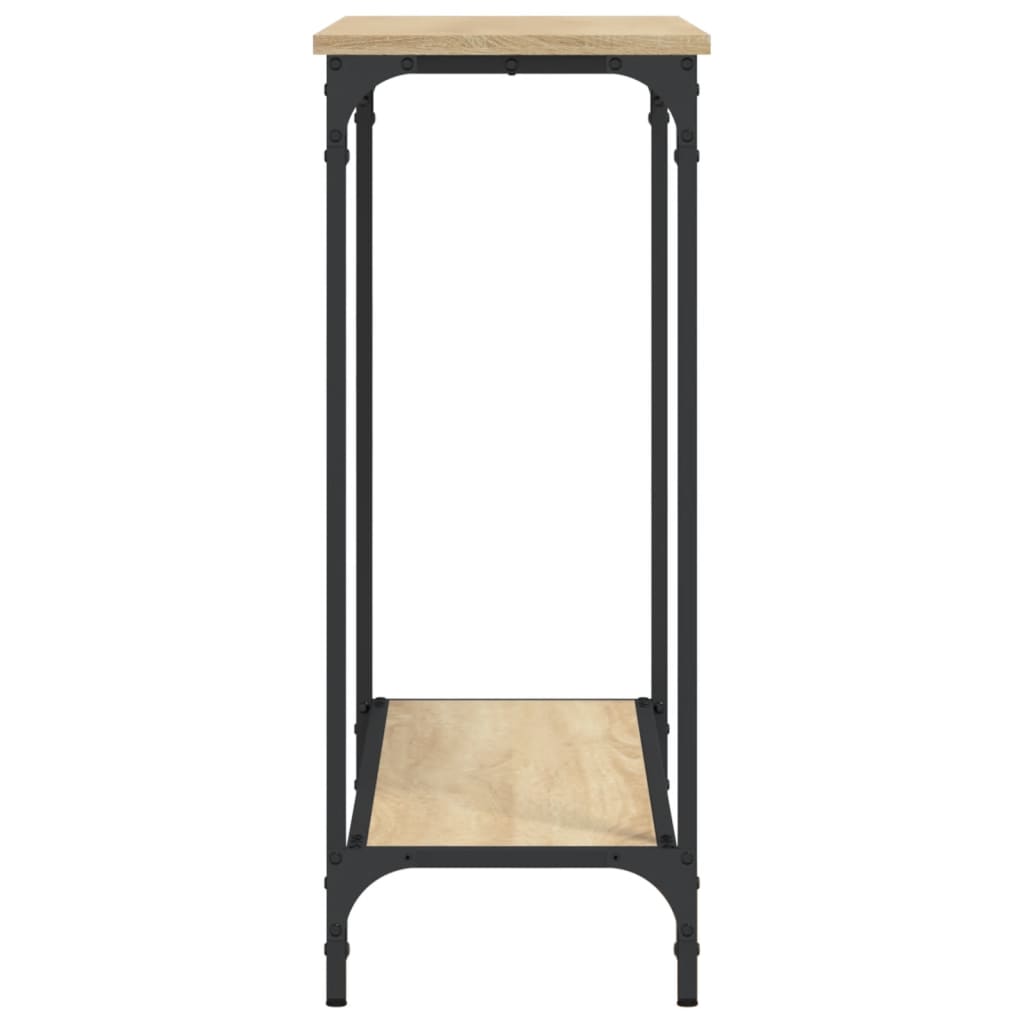 Tavolino Consolle-Tavolino da soggiorno-Tavolo Rovere Sonoma 101x30,5x75cm Legno Multistrato