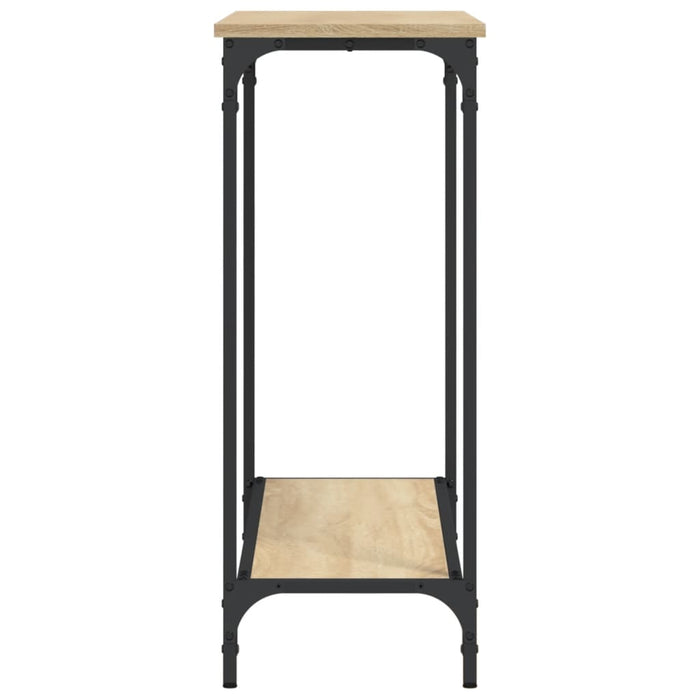 Tavolino Consolle-Tavolino da soggiorno-Tavolo Rovere Sonoma 101x30,5x75cm Legno Multistrato