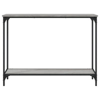 Tavolino Consolle Grigio Sonoma 101x30,5x75cm Legno Multistrato 837705