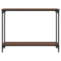 Tavolo Consolle Rovere Marrone 101x30,5x75 cm Legno Multistrato 837706