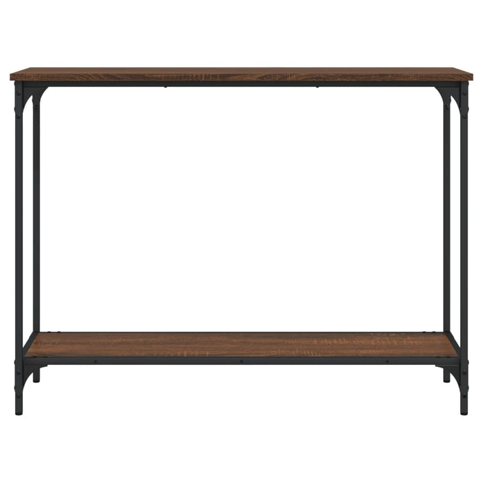 Tavolo Consolle Rovere Marrone 101x30,5x75 cm Legno Multistrato 837706