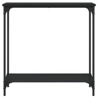 Tavolino Consolle Nero 75x30,5x75 cm in Legno Multistrato 837707