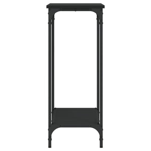Tavolino Consolle-Tavolino da soggiorno-Tavolo Nero 75x30,5x75 cm in Legno Multistrato