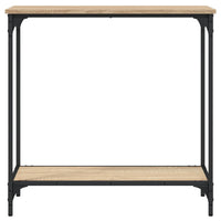 Tavolo Consolle Rovere Sonoma 75x30,5x75 cm Legno Agglomerato 837708